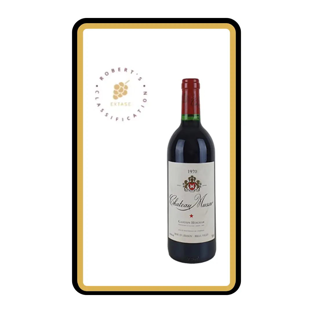 Musar Rouge Château Musar Rouge 1970 - Extase - Wine Route Lebanon